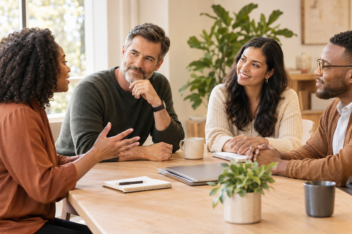 Leadership mentoring scene for Helping Leaders Grow
